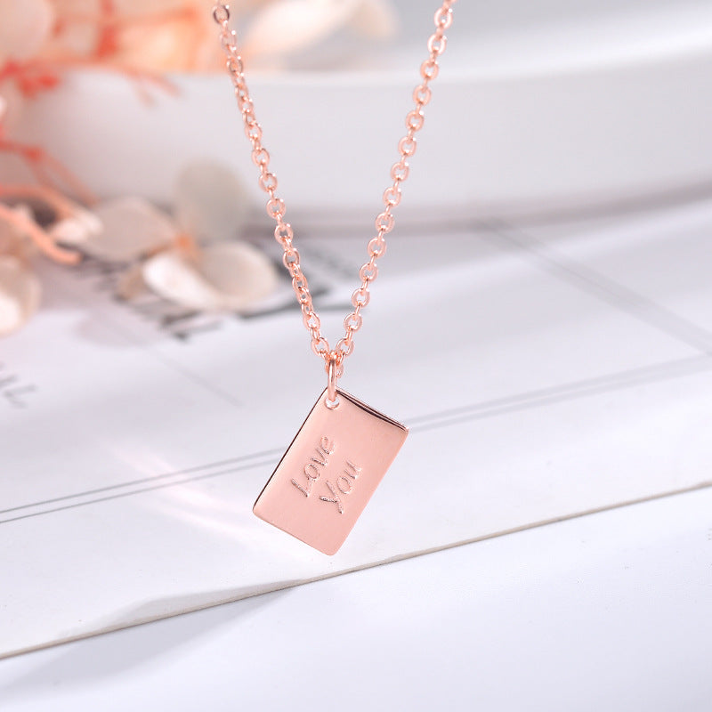 Wholesale Love Letter Envelope Necklace