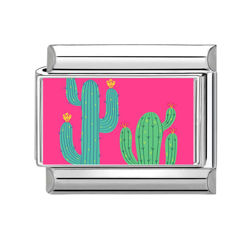 Wholesale 9mm Italian Charm Starter Bracelets DIY square Single Section Creative Stainless Steel Composable Bracelet