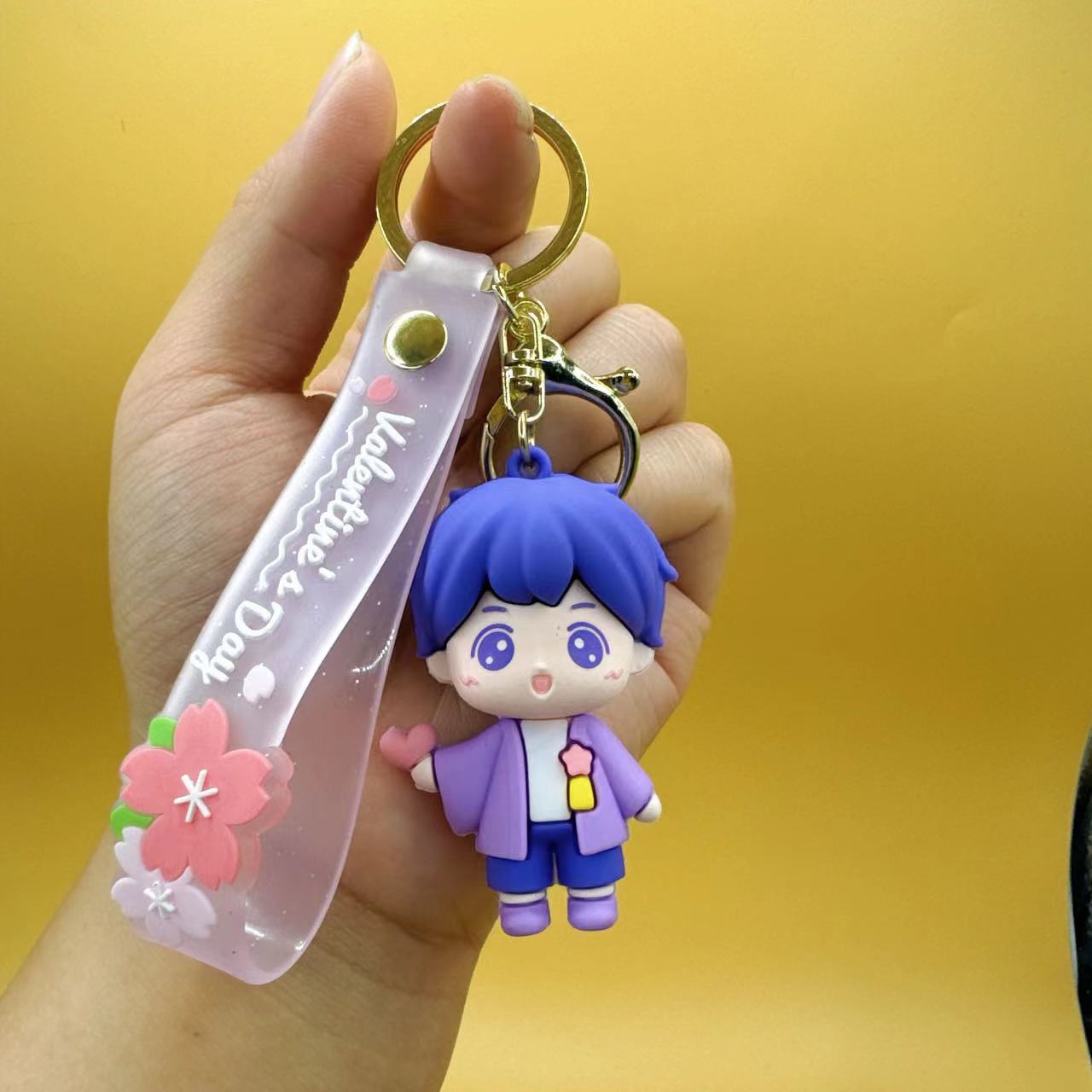 Wholesale Cute Cherry Blossom Keychains ACC-KC-Qichu002