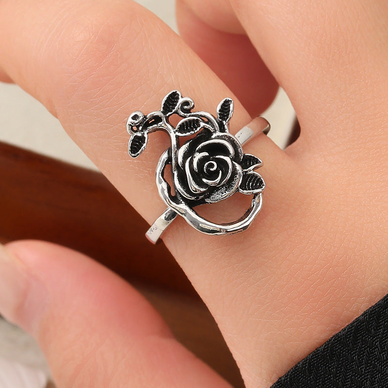 Wholesale Hip Hop Rose Flower  Ring