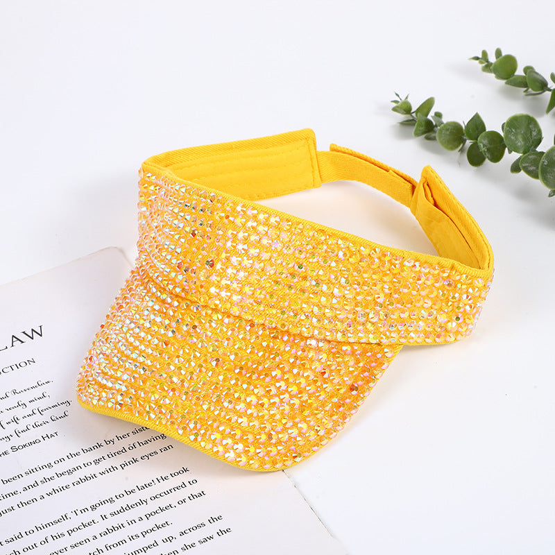 Wholesale Fashion Empty Top Hat Rhinestone Hat Summer Hat ACC-HT-MeiJiao001