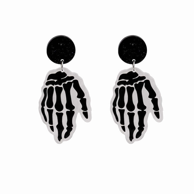 Wholesale  Ghost  Web Acrylic Earrings Cartoon Funny Earrings Fashion Accessory