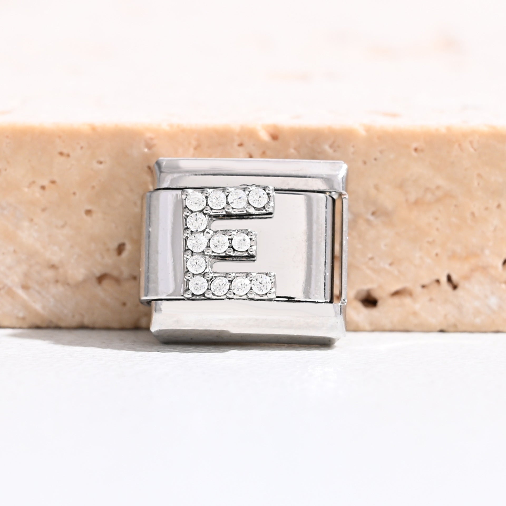 Wholesale 9mm Italian Charm Starter Bracelets DIY Letter Stainless Steel Composable Bracelet