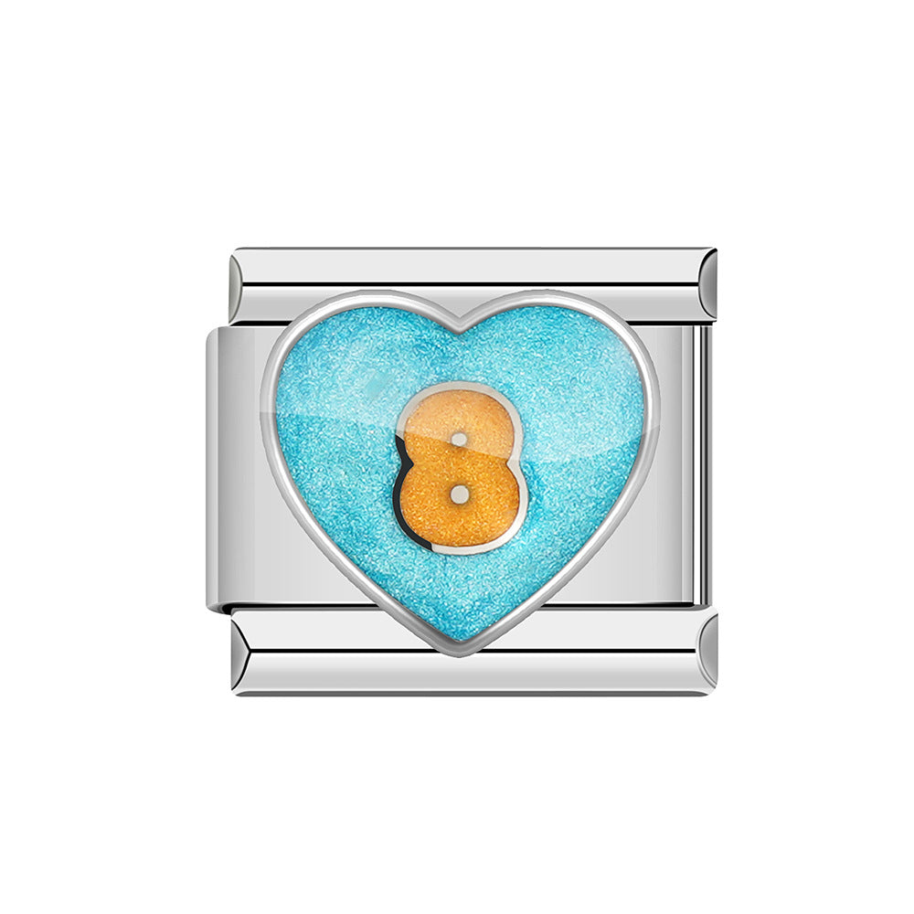 Wholesale Italian Charm Bracelet 9mm DIY Splicing Cute Creative Stainless Steel Composable Bracelet