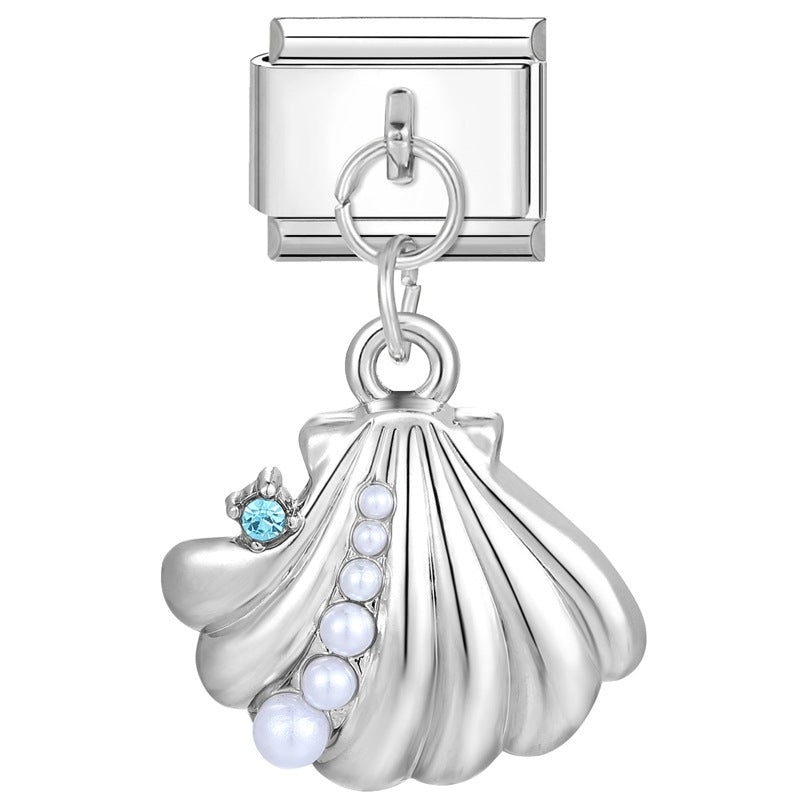 Wholesale Italian Charm Bracelet 9mm DIY Splicing Removable Stainless Steel Romantic Pendant Composable Bracelet