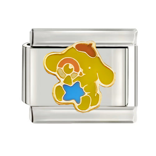 Wholesale Italian Charm Starter Bracelets DIY square Single Section Creative Stainless Steel Composable Bracelet