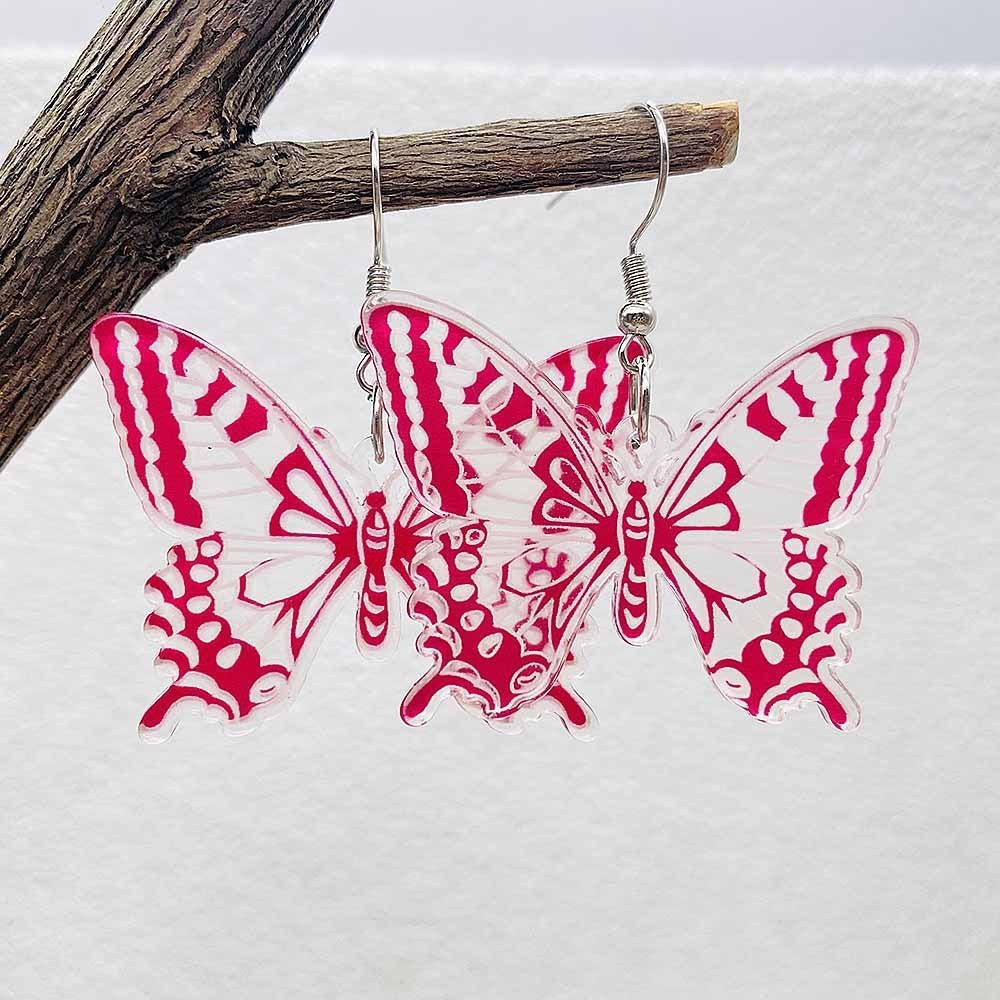 Wholesale Butterfly Colorful Retro Creative Earrings