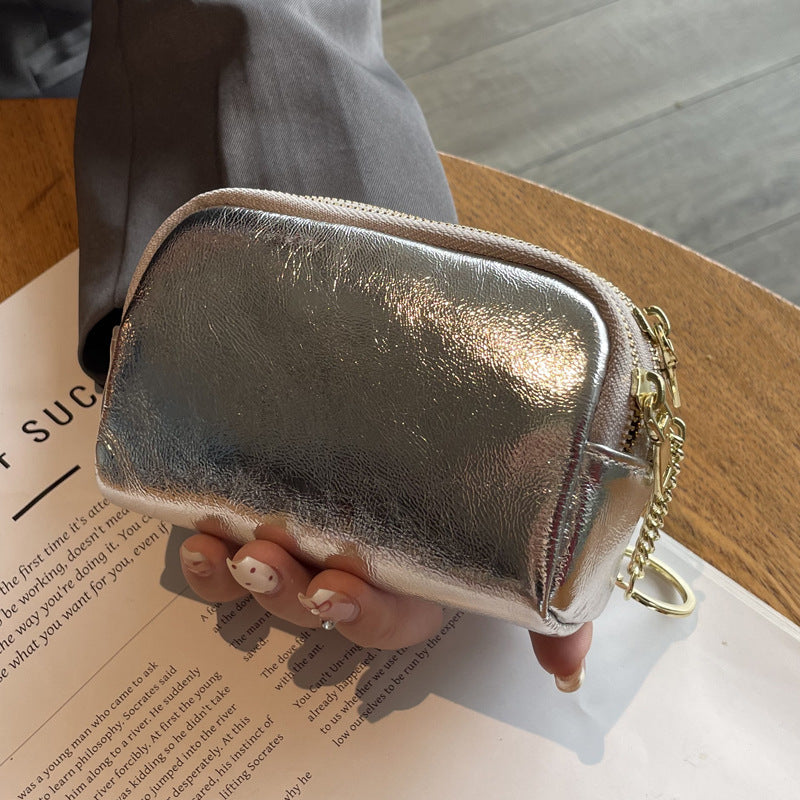 Wholesale Cowhide Simple Three Zipper Wallet ACC-WT-Muqu003