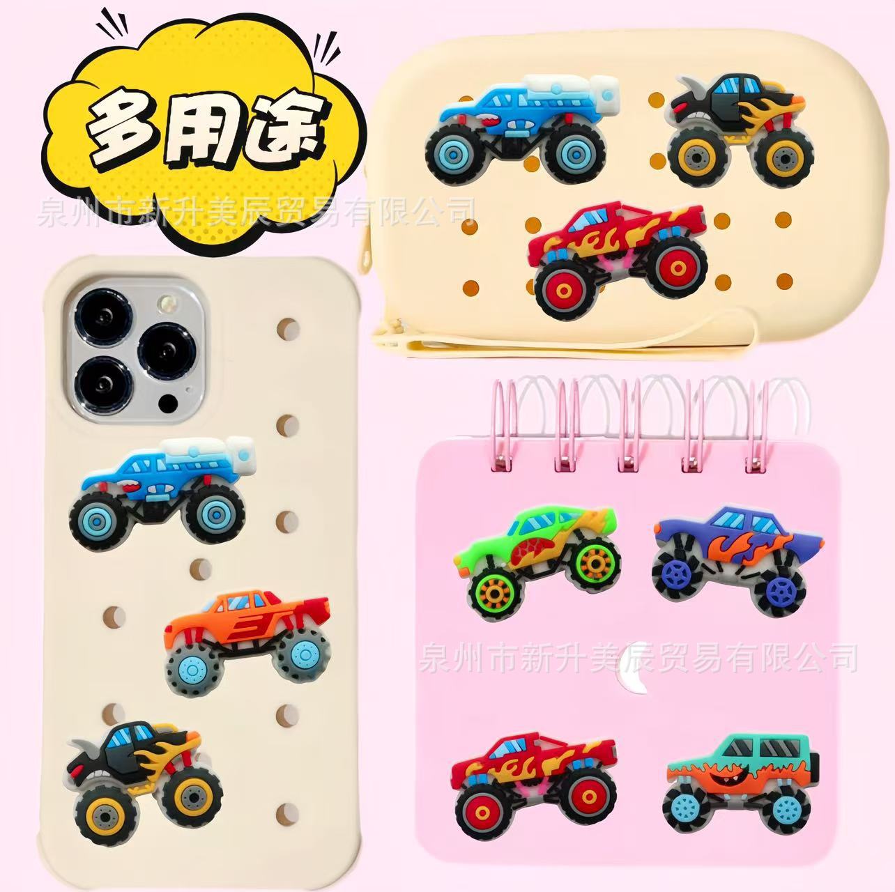Wholesale Random 100pcs Off-road vehicle series Shoes Charms