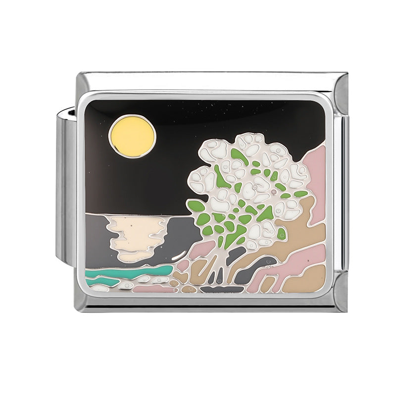 Wholesale 9mm Italian Charm Starter Bracelets DIY Cute Pet Stainless Steel Composable Bracelet