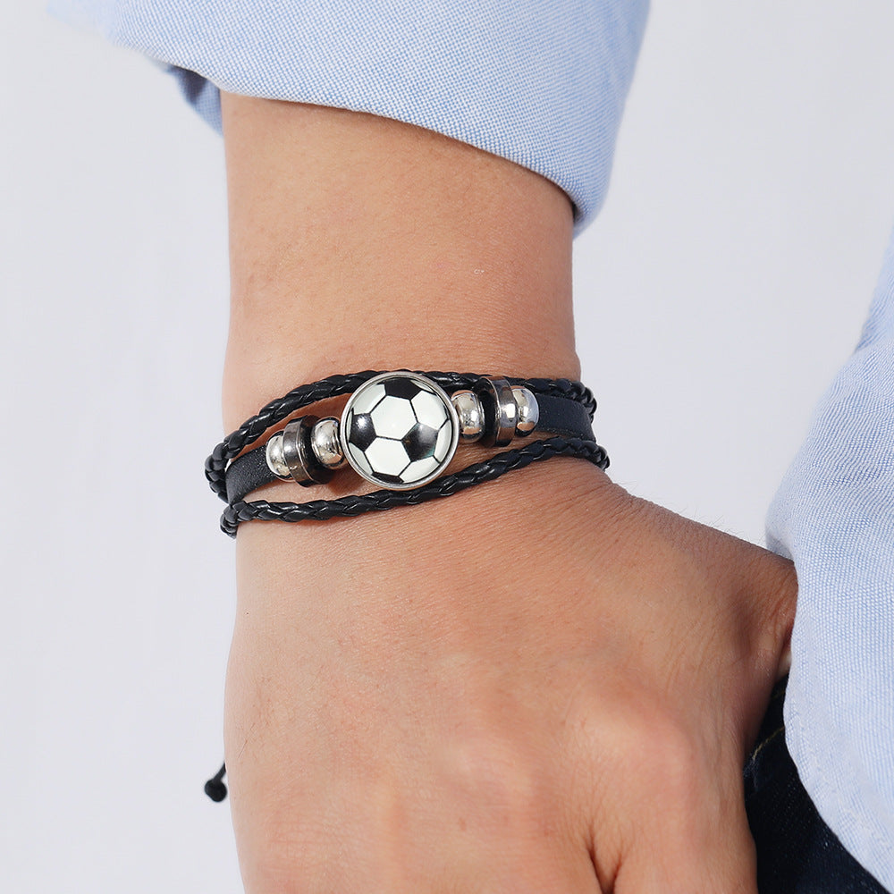 Wholesale Luminous Football Volleyball Braided Bracelet ACC-BT-Saih016