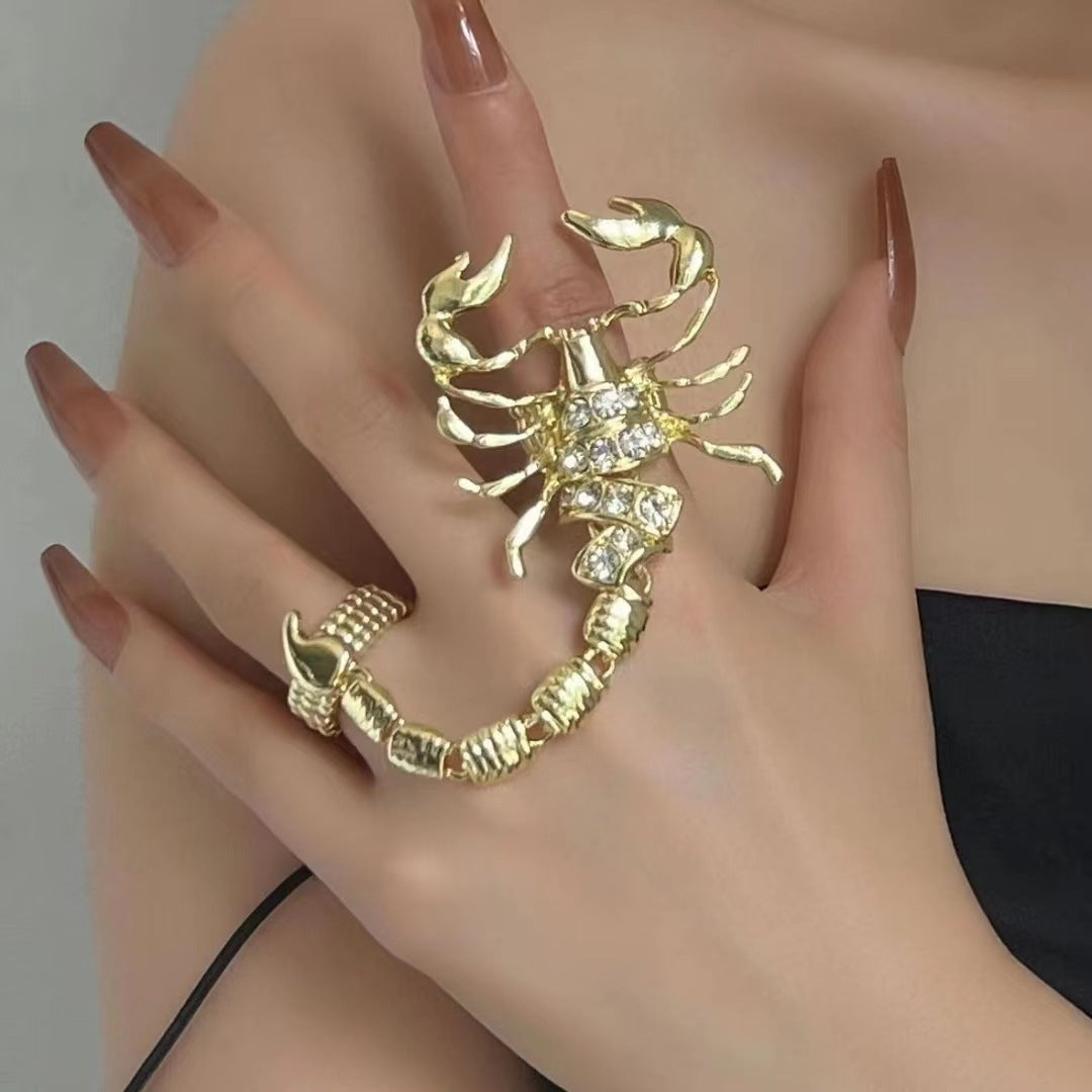 Wholesale Scorpion finger with micro-zirconia bracelet