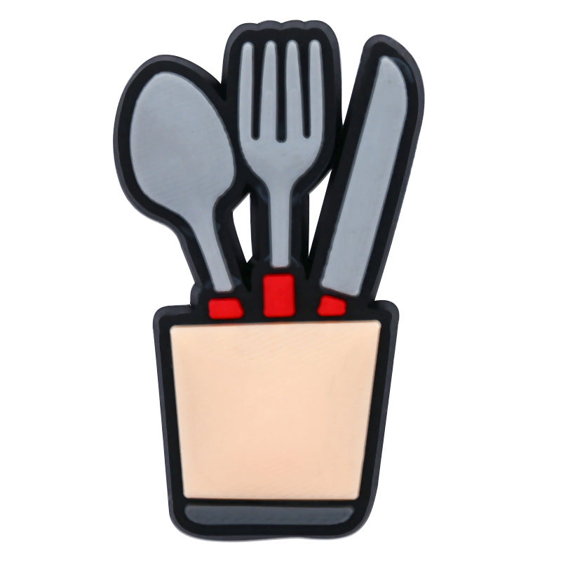 Wholesale Random 100pcs Kitchenware Series Shoes Accessories Shoes Charms ACC-SC-RYY049