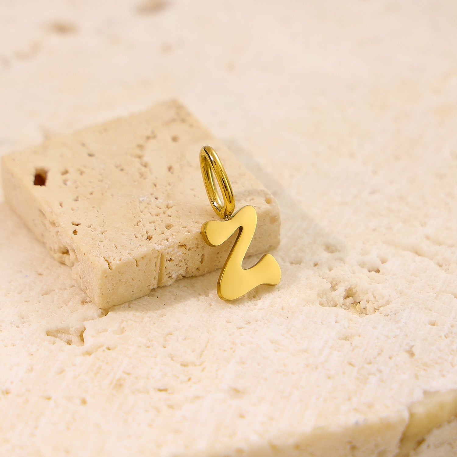 Wholesale Stainless steel 26 English small letter pendant