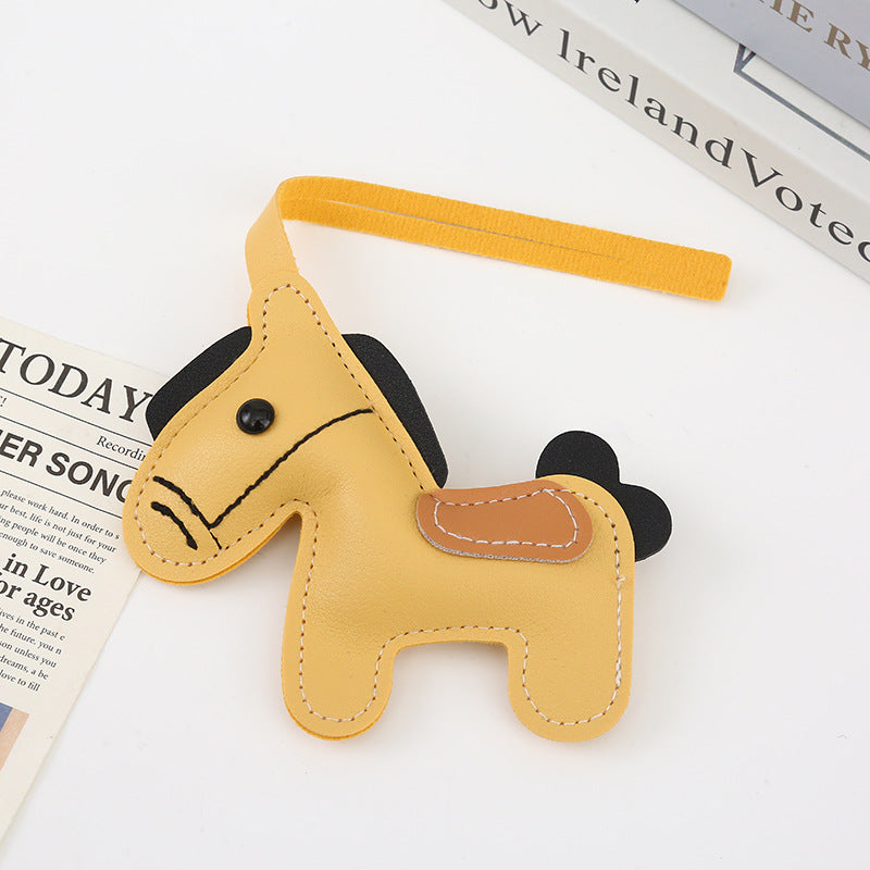 Wholesale Pu Leather Pony Bag Decoration Pendant Keychain