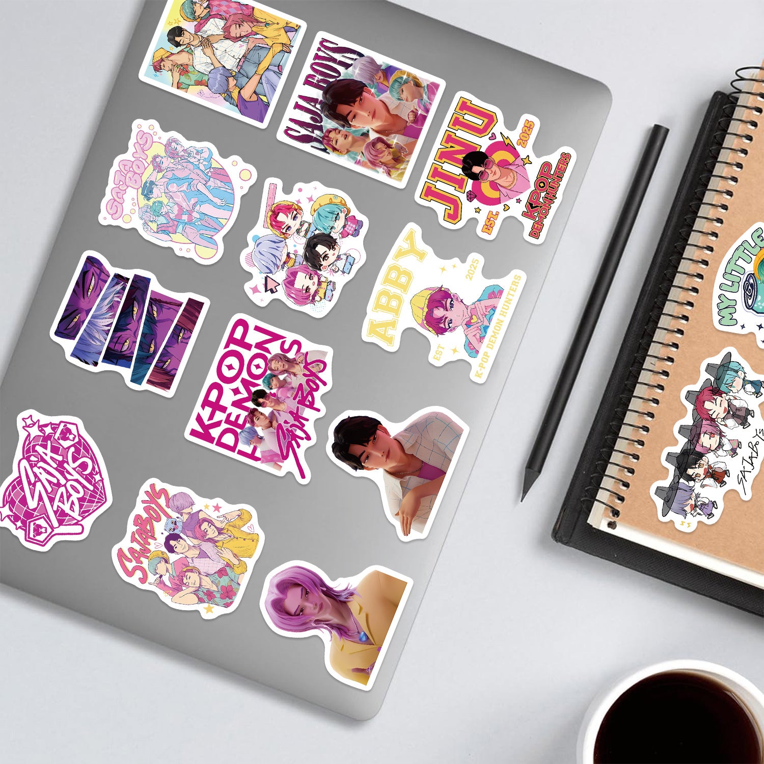 Wholesale 50pcs K-POP stickers DIY decorative water cup mobile phone case waterproof cross-border hot stickers