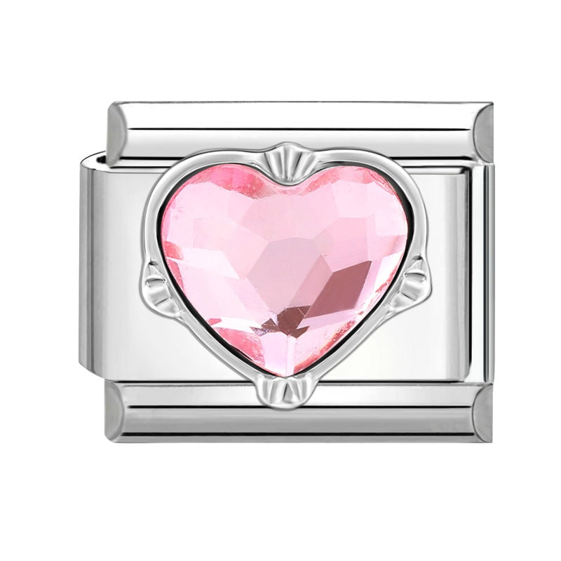 Wholesale Italian Charm Bracelet 9mm DIY Splicing Removable Butterfly Love Stainless Steel Composable Bracelet