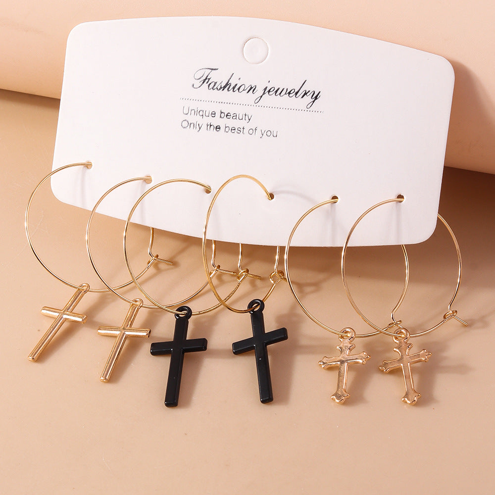 Wholesale Luxury Cross Earrings