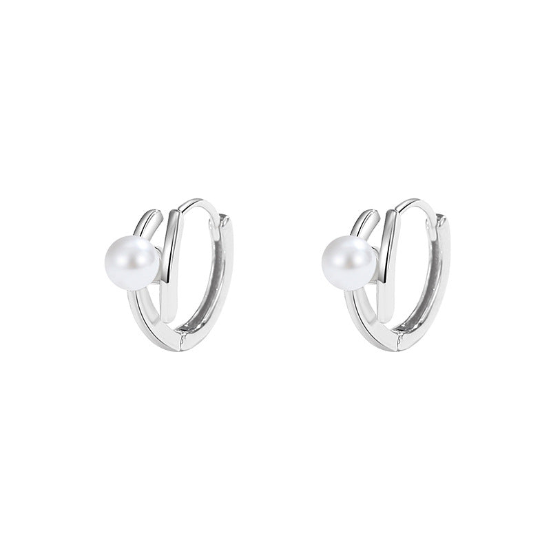 Wholesale 925 sterling silver mother-of-pearl earrings for women