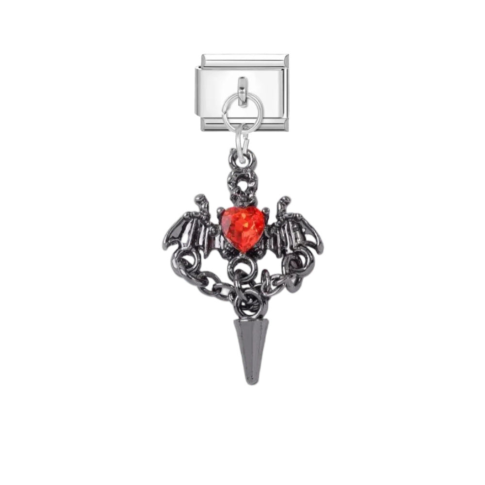 Wholesale Punk Cross DIY Bracelet Charms Titanium Steel Fashion Accessory for Gift and Boutique Resale