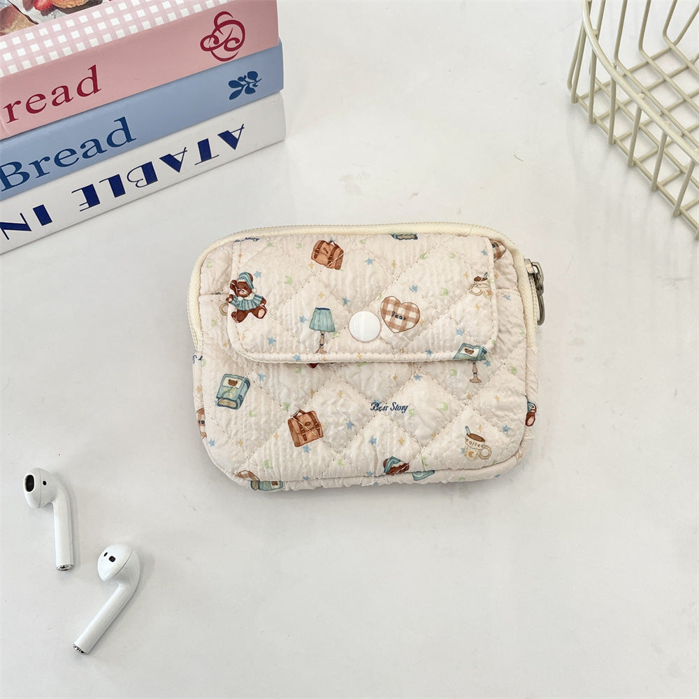 Wholesale Cute Anime Cartoon Multifunctional Card Wallet Cosmetic Bag Trendy Polyester Women S Storage Pouch For Home And Boutique Resale