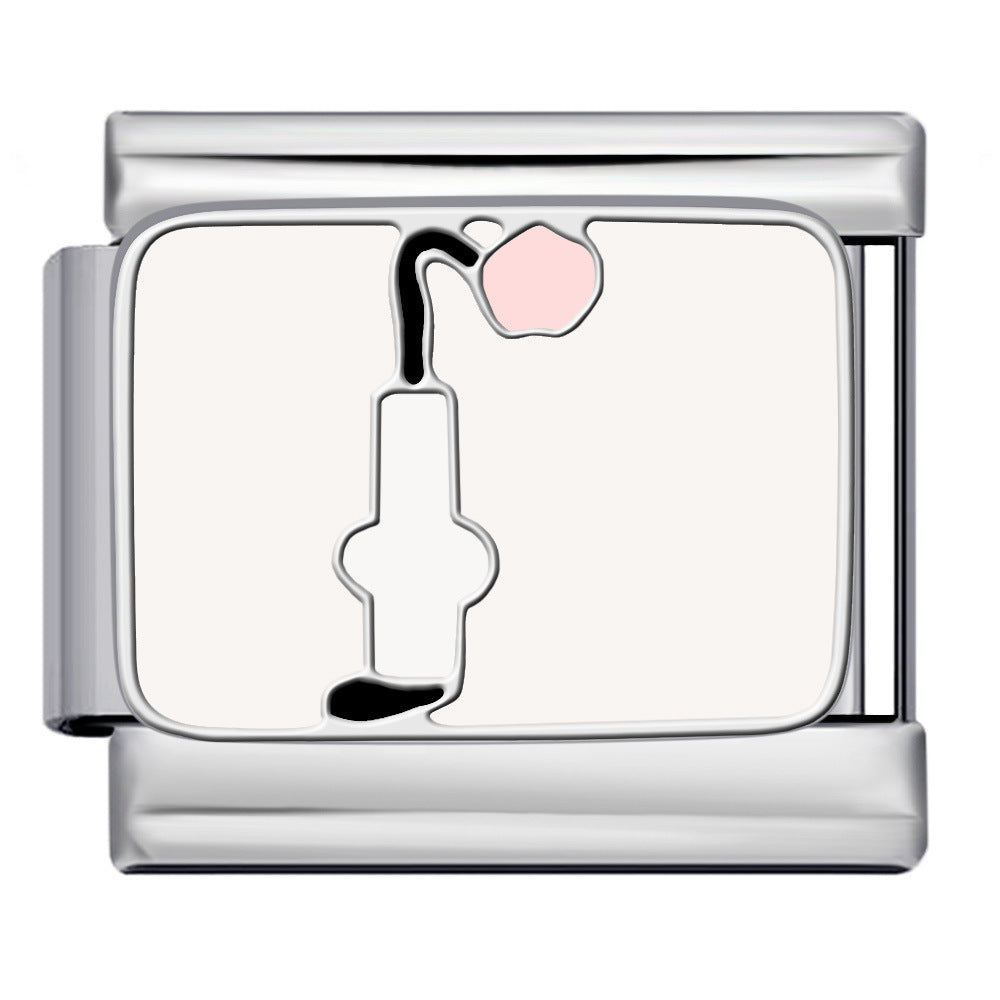 Bracciale fai da te con modello di saldatura a goccia in acciaio al titanio modulare all'ingrosso italiano