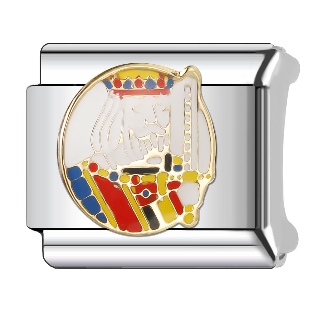 Wholesale Italian Charm Bracelet 9mm DIY Splicing Cute Creative Stainless Steel Composable Bracelet