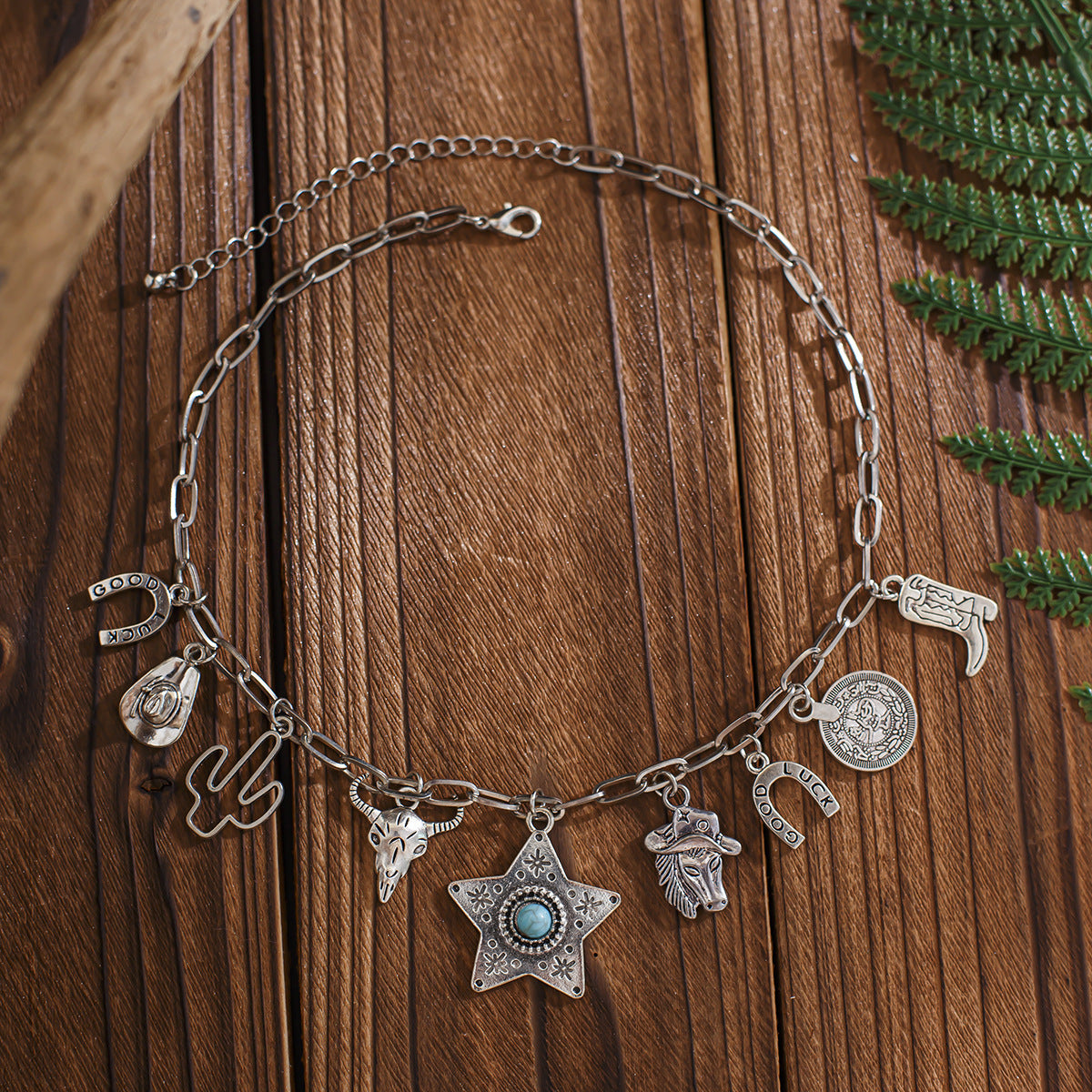 Wholesale Western Cowboy Hat Pendant Necklace
