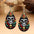 Wholesale Halloween Party Water Drop Series Skull Acrylic Flat Earrings