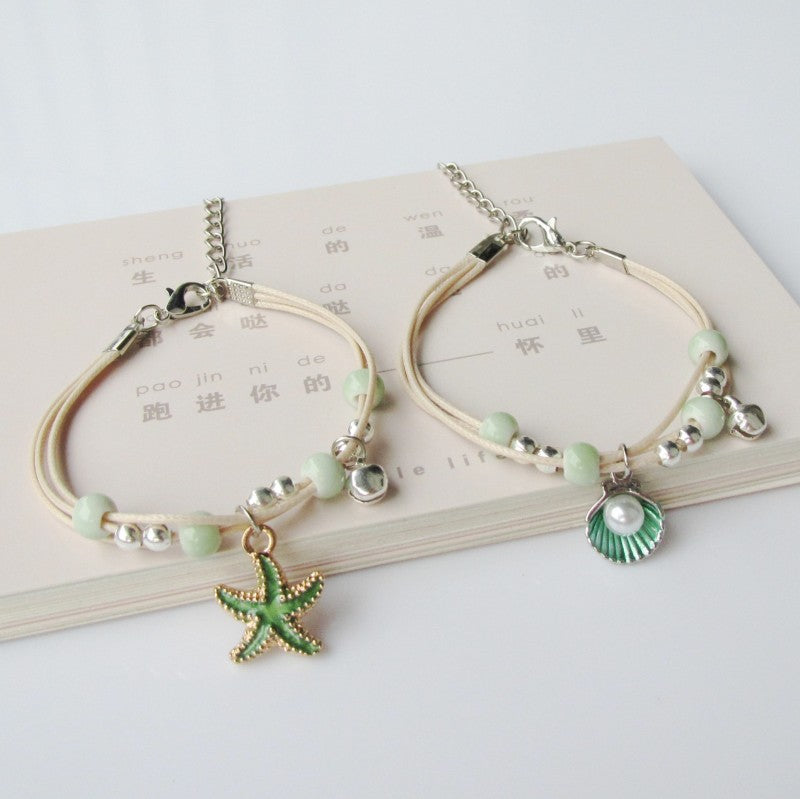 Wholesale Cute cartoon starfish shell bracelet