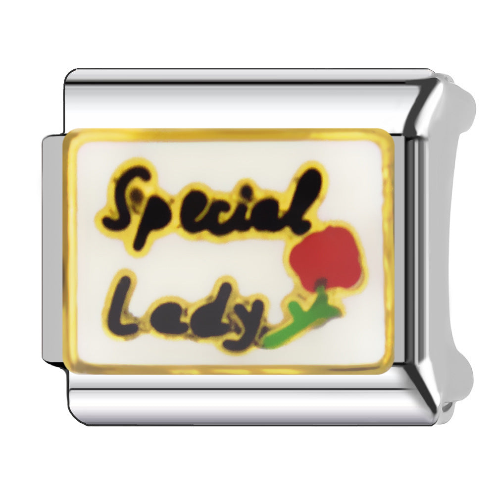 Wholesale   Italian Charm Bracelet 9mm DIY wedding Creative Stainless Steel Composable Bracelet