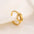 Wholesale Titanium Steel Ring Gold Plated Niche Light Luxury  Ring
