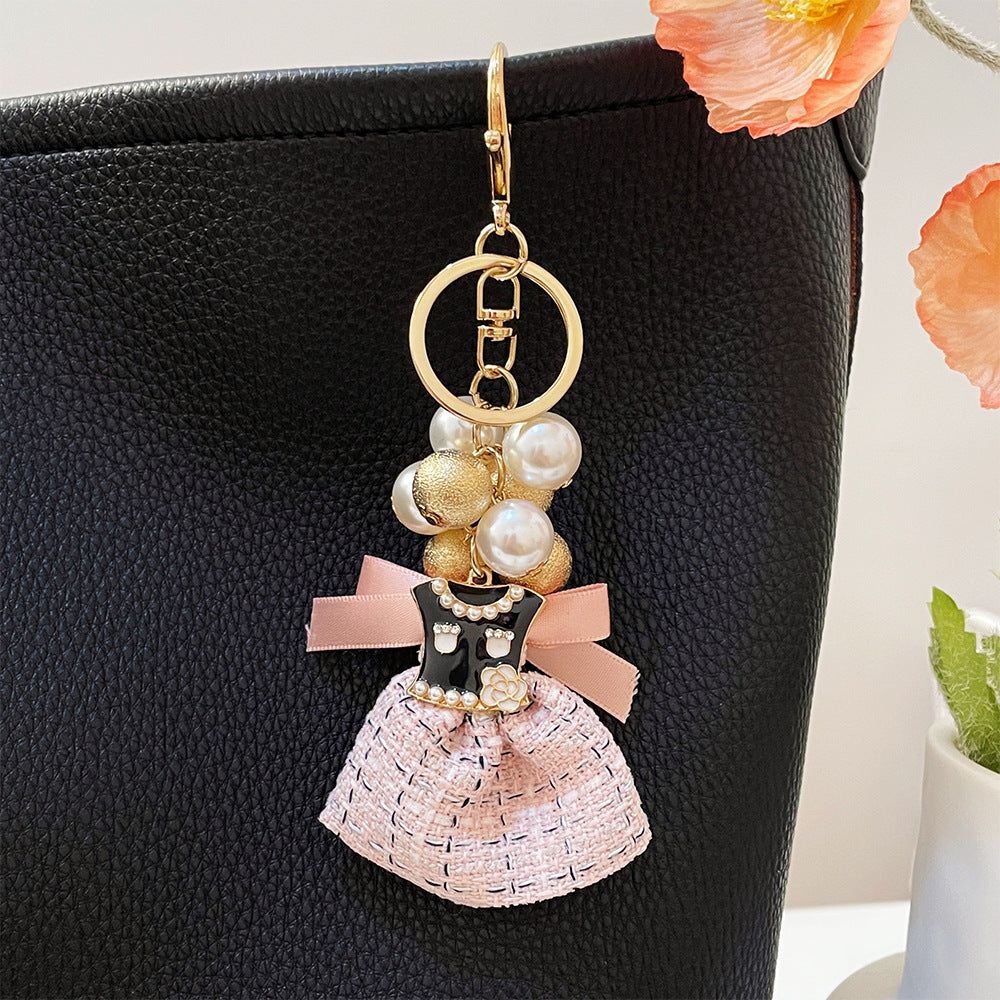 Wholesale Handmade Dress Pearl Metal Keychain ACC-KC-CH058