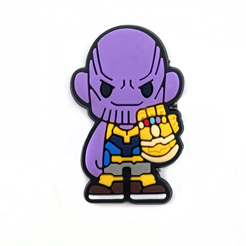 Wholesale 10pcs Soft rubber superhero cartoon Charms