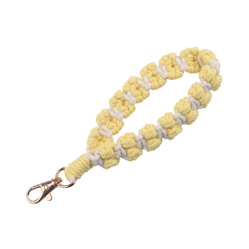 Wholesale Hand Woven Cotton Rope Lanyard Keychain ACC-KC-GuangTian080