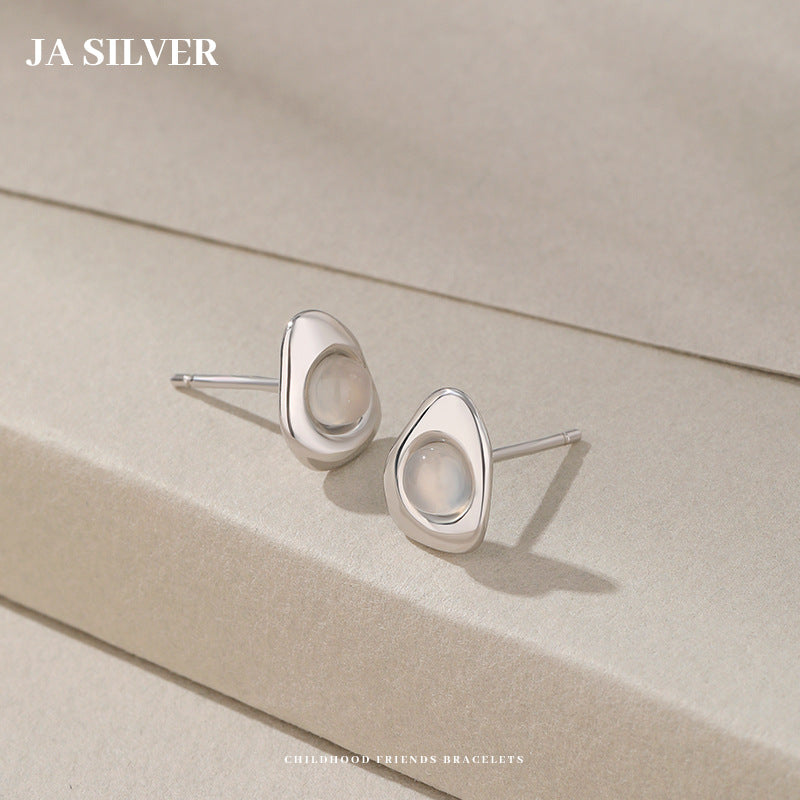 Wholesale S925 silver avocado ear studs earrings