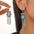 Wholesale  bohemian Retro ethnic style turquoise dangle earrings