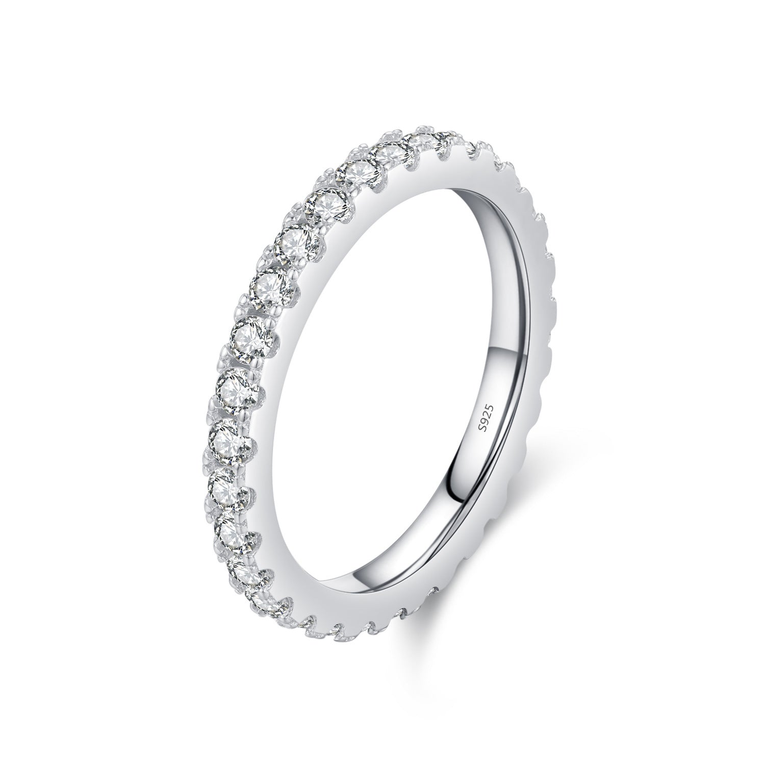 Wholesale diamond s925 sterling silver light luxury diamond ring