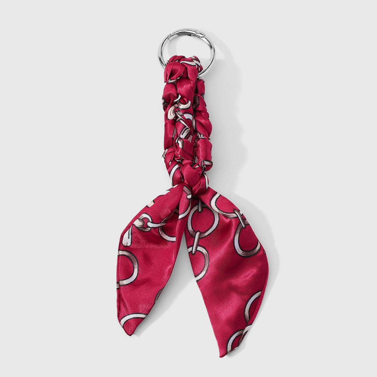 Wholesale 5pcs Polyester twisted silk f keychain