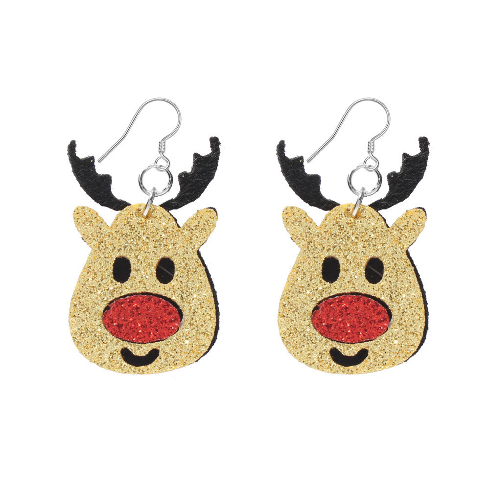 Wholesale Christmas Earrings Christmas Deer Long Earrings ACC-ES-Tengc006
