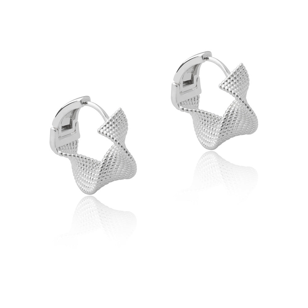 Wholesale Twisted Ring Design Personalized Earrings