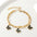 Wholesale  18K gold dripping star butterfly double-layer Stainless steel bracelet