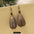 Wholesale Vintage Hand-made Plant Fruit Wood Earrings