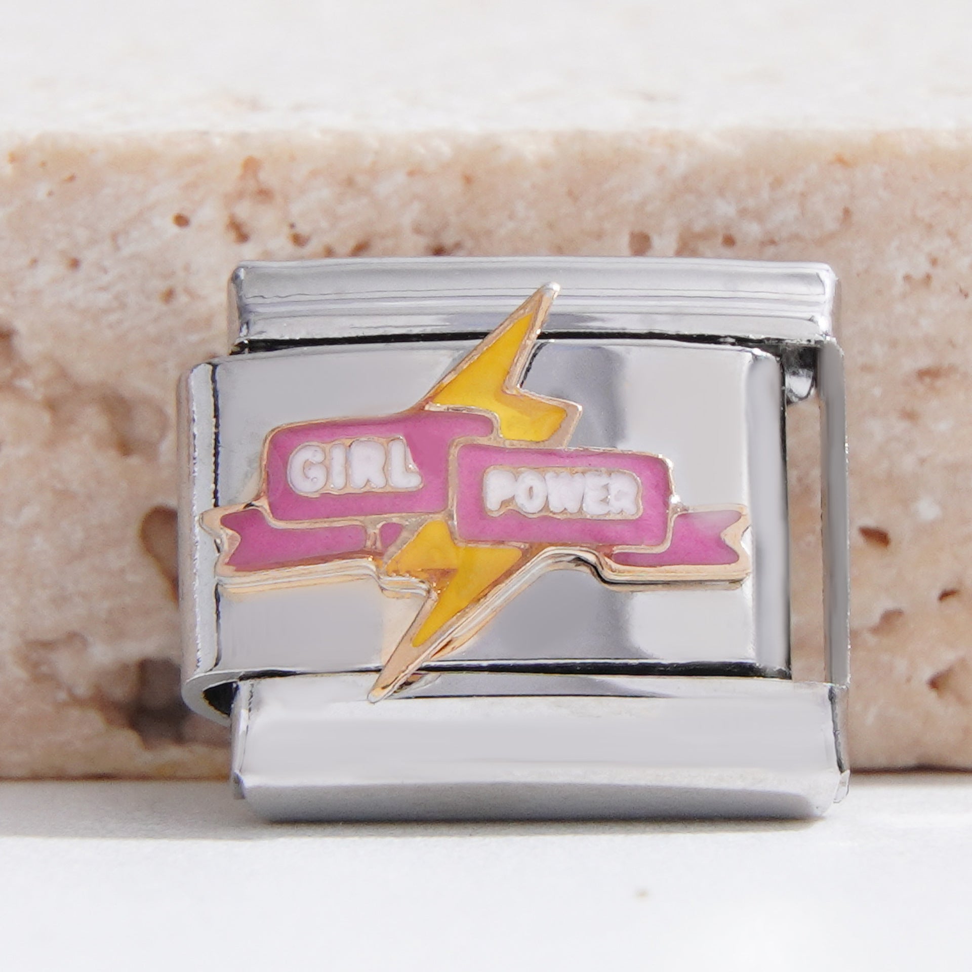 Wholesale Italian Charm Bracelet 9mm DIY Splicing Creative Pattern Stainless Steel Composable Bracelet