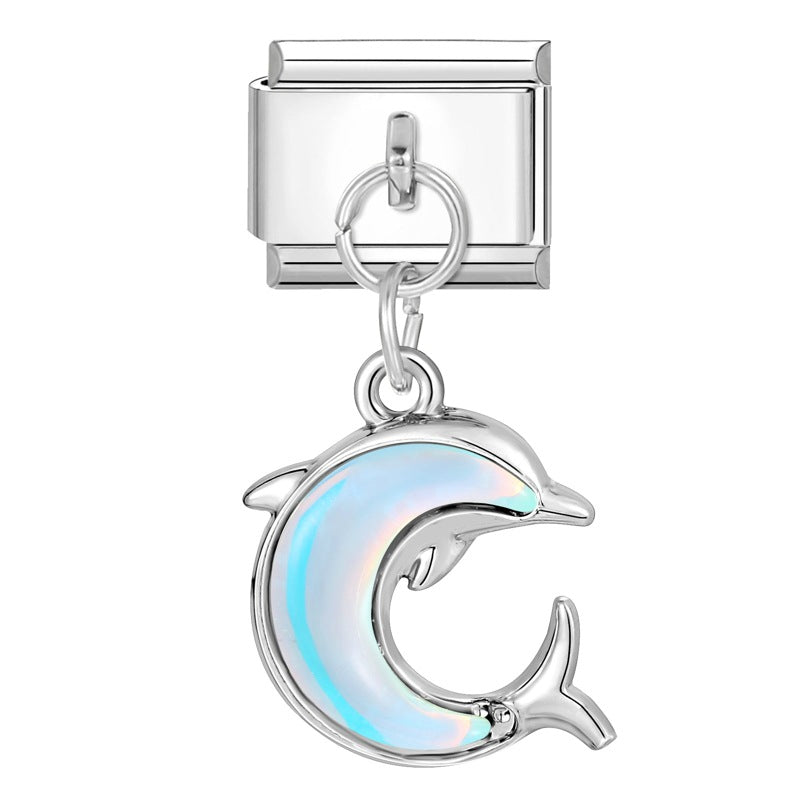 Wholesale 9mm Italian Charm Starter Bracelets DIY Pendant Stainless Steel Composable Bracelet