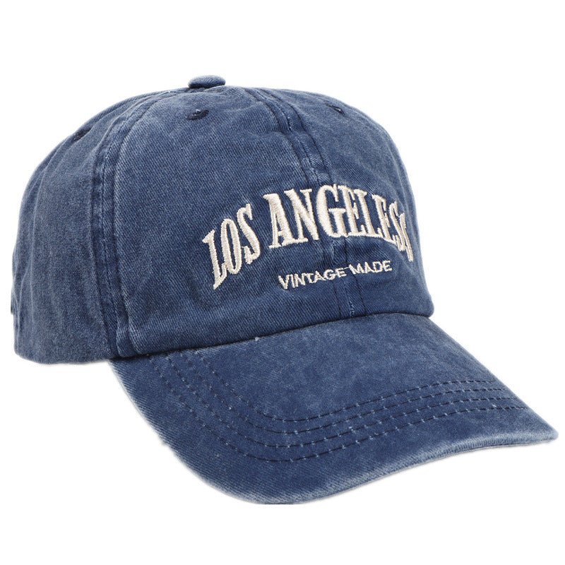 Wholesale Washed Old Letter Embroidered  Baseball Cap