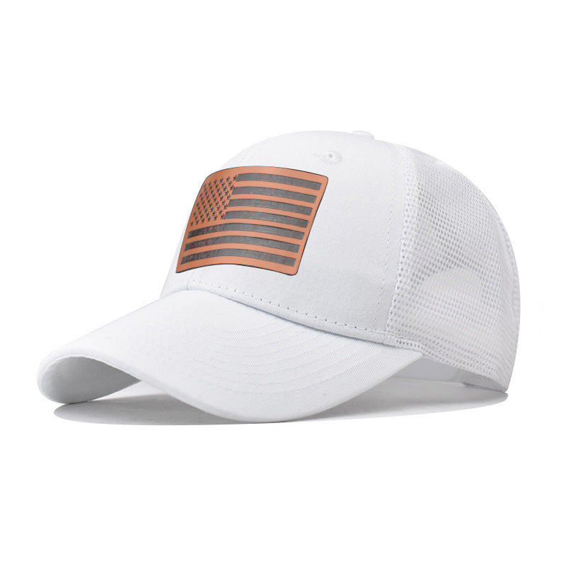 Wholesale American Flag Independence Day Baseball Cap Adjustable Breathable Oxford Lined Outdoor Hat For Adults