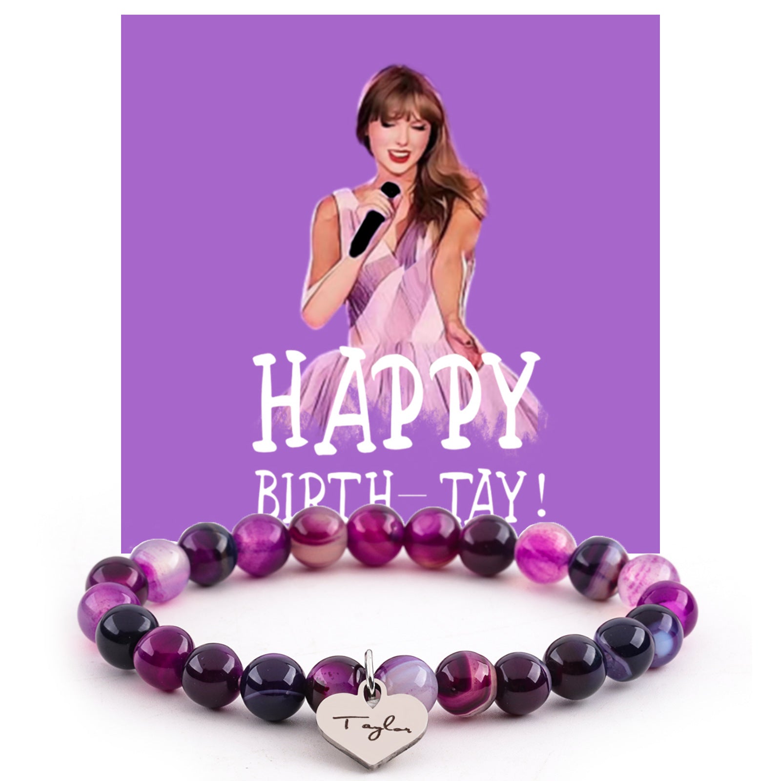 Wholesale Elastic Rope Braided Natural Stone Love Heart Rose Quartz Bracelet ACC-BT-FenRui001