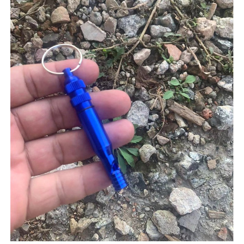 Wholesale Colorful Aluminum Whistle Keychain ACC-KC-KaBiao009