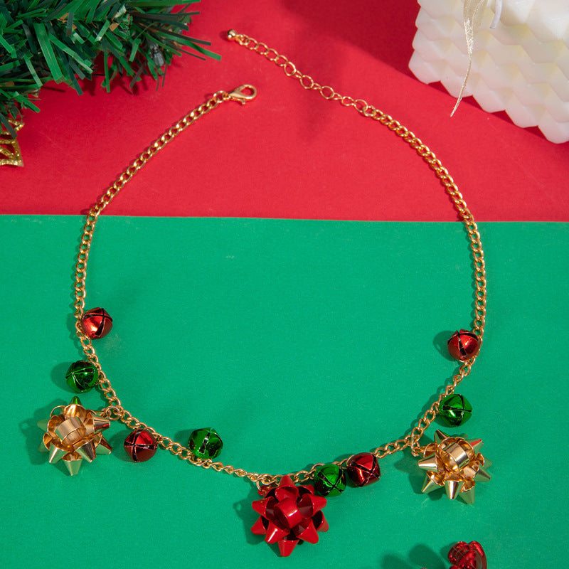 Wholesale Christmas Colorful Bell Necklaces ACC-NE-YongGe003